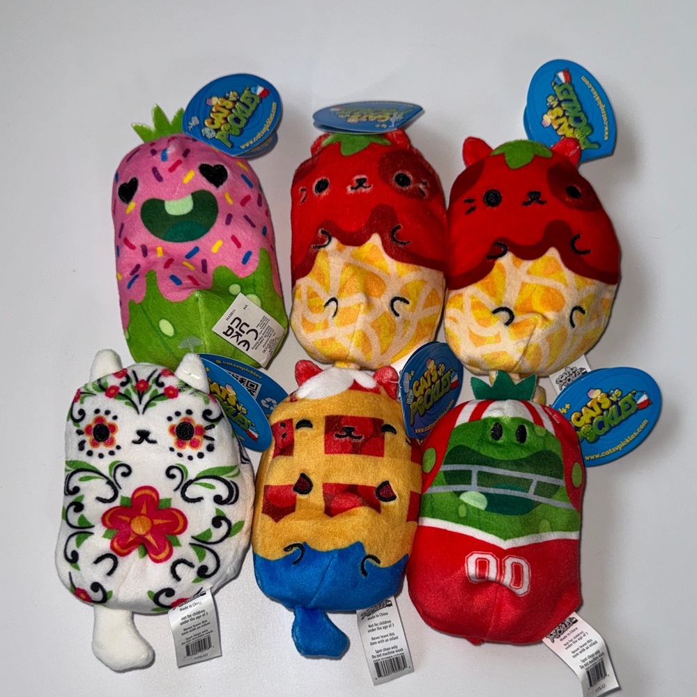 Cats Vs Pickles Bean Bag Plush Lot
